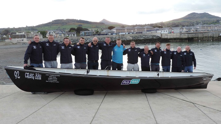 The victorious crew from Vartry Rowing Club