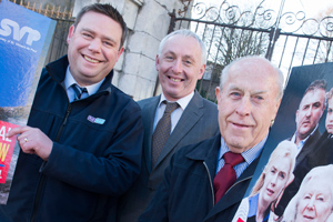 Ian Barry, area representative for Flogas Ireland (left)  presented a €500 cheque in aid of St. Vincent de Paul’s annual Christmas Appeal to Gerry Garvey, south-west regional administrator and Donal Kelly, south-west regional president on Tuesday 2nd December 2014